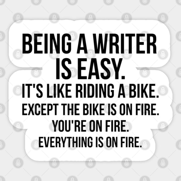 being a writer Sticker by IndigoPine